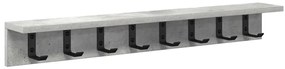Fali Kabáthorog Beton szürke 80 x 10.5 x 10.5 cm Faanyag