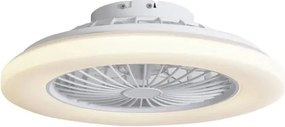 Mennyezeti ventilátor fehér,LED-del, KELVINBEN dimmelhető távirányítóval (48,5CM)