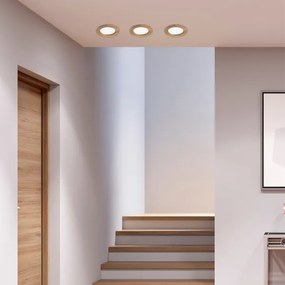 LED mennyezeti lámpa WOODY SPOT LED/12,5W/230V 3000K dió Ø16 cm