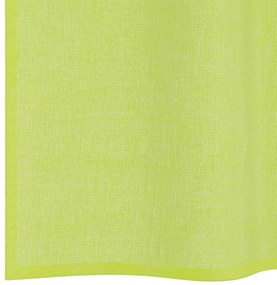 2 db almazöld fátyolfüggönyök fülecske tetejével 140x260 cm