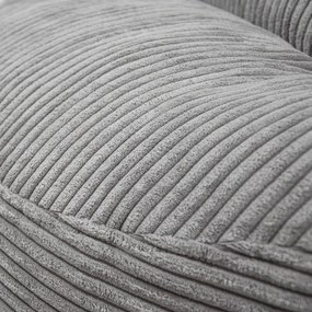 Világosszürke kordbársony gyerek babzsákfotel Om 85 – SLOWDOWN