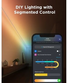 Govee - LED RGBICWW függesztett LED-szalag/36W/24V 4m Skyline Matter Wi-Fi