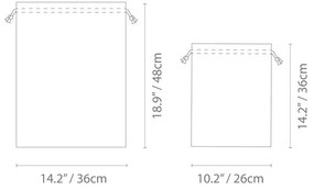 Textil szennyestartó zsák készlet 2 db-os – Bigso Box of Sweden