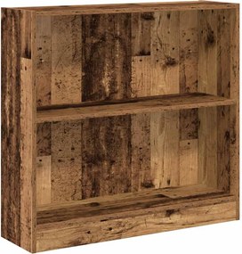 vidaXL antik fa színű szerelt fa könyvespolc 80 x 24 x 76 cm