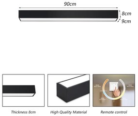 Immax NEO 07255L - LUNGO 20W/230V Wi-Fi LED dimm. lámpa fekete + DO