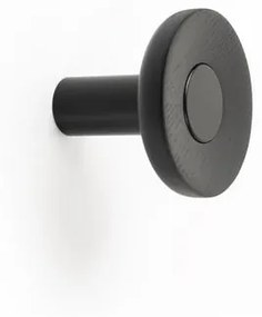 Fogas Viefe ZOOT gomb, 60mm, fa-alumínium, matt fekete + fekete lakkozott EI