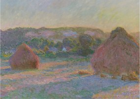 Kép - Claude Monet, Stacks of Wheat (End of Summer) , reprodukciók (70x50 cm)