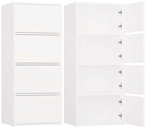 Aldabra ALMA (4 polcos) komód, 50x119x40 cm, fehér