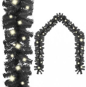 vidaXL fekete karácsonyi füzér LED-ekkel 5 m