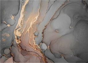 Kép - Szürke-arany márvány (üvegen) (70x50 cm)