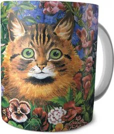 Louis Wain Macskatanulmány bögre