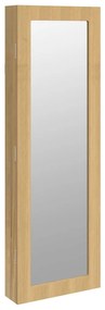 falra szerelhető tükrös ékszerszekrény 30x8,5x90 cm