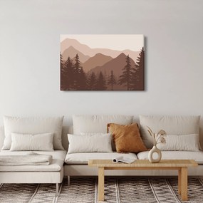Kép - Barna hegyek N⁰2 (90x60 cm)