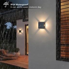 BRILAGI - kültéri LED fali lámpa QUADRAY LED/6W/230V antracit IP54