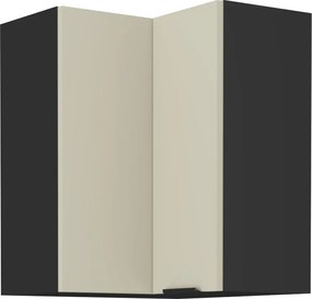 Felső sarokszekrény kasmír/fekete, ARAKA 60x60 GN-72 2F