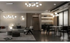 Wofi 7014-807 - LED Csillár zsinóron NANCY 8xG9/3,5W/230V fényezett króm