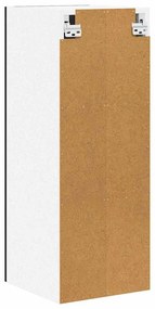 Függő szekrény Riga 2 pcs Fekete tölgy és fehér 30 x 31 x 80 cm