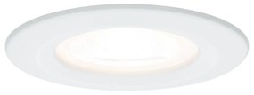 Paulmann 93477 Nova fürdőszobai beépíthető lámpa, 78 mmx78 mm, kerek, fix, 3-step-dimming, fehér, 2700K melegfehér, GU10 foglalat, 460 lm, IP44