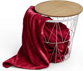 Piros CALMI mikroplüss takaró 150x200 cm