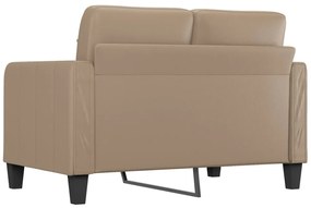 2 személyes cappuccino színű műbőr kanapé 120 cm