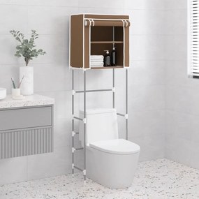 2 szintes barna vas WC feletti tárolóállvány 56x30x170 cm