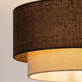 Brilagi - LED felületre szerelhető csillár BOHO ECO 1xE27/10W/230V Ø 40 cm barna/krémszínű