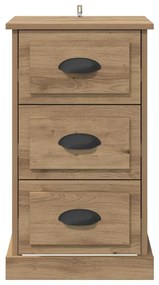 vidaXL Éjjeliszekrény fiókkal Artisan tölgy 39 x 39 x 67,5 cm Faanyag