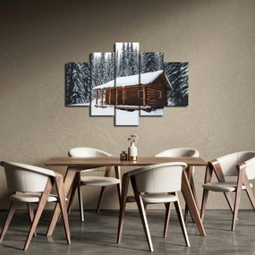 Kép - Hóval borított kunyhó (150x105 cm)