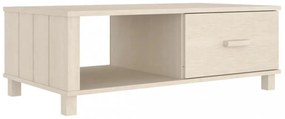 HAMAR mézbarna tömör fenyőfa dohányzóasztal 100 x 55 x 35 cm