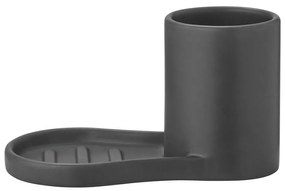 Fekete agyagkerámia mosogatóeszköz tartó Piro – Blomus