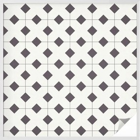 Szélvédőfólia Adatvédelem Ablakra Gyémánt fekete-fehér 100x100 cm