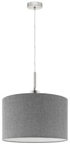 Eglo - LED Csillár zsinóron TUNJA 1xE27/60W/230V szürke