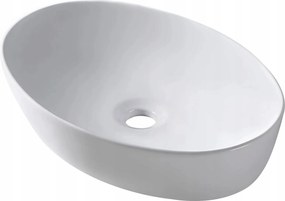 Balneo Mosdókagyló Kerámia Asztali Fehér 62x42 cm ovális Vileo