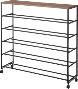 Fekete fém cipőtartó állvány 90,5x87x26 cm Tower – YAMAZAKI