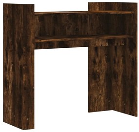 füstös tölgy színű szerelt fa tálalóasztal 100x35x90 cm