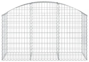 íves horganyzott vas gabion kosár 150x50x80/100 cm