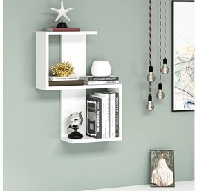 Fali polc OCTA 60x45 cm fehér