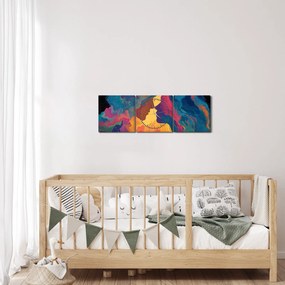 Kép - Kozmikus szerelem (órával) (90x30 cm)