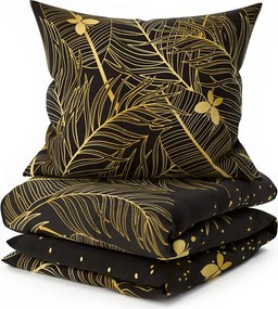 VISATA fekete mikroszálas ágyneműhuzat Ágyneműhuzat mérete: 2 db 70 x 80 cm | 160 x 200 cm