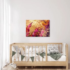 Kép - Absztrakt festmény virágok II. (70x50 cm)