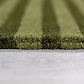 Zöld kézi szövésű gyapjú szőnyeg 150x240 cm Conway Retro – Flair Rugs