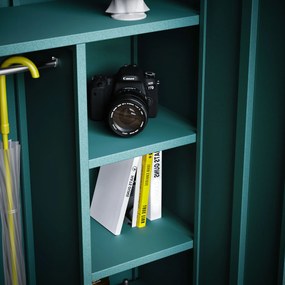 Gardróbszekrény FLAVIO, 800 x 1850 x 450 mm, Modern: tengerszínű