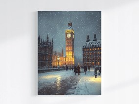 Canvas Város Anglia London Big Ben Westminster 60x80