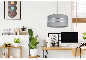 Csillár zsinóron CORAL 1xE27/60W/230V á. 40 cm szürke