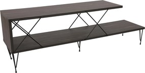 Street TV-állvány, sötétbarna, 120 cm