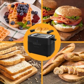 ProfiCook TA 1244 digitális kenyérpirító, fekete