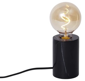 Modern asztali lámpa fekete márvány - Marissa