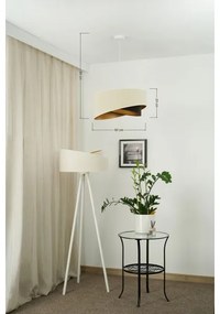 Brilagi - LED Csillár zsinóron LYRA 1xE27/15W/230V krémes/fekete/arany