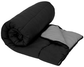 Egész éves steppelt paplan 140x200 cm üreges szálból, fekete