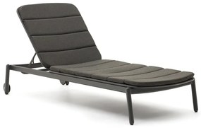 Fekete fém kerti napozóágy Marcona – Kave Home